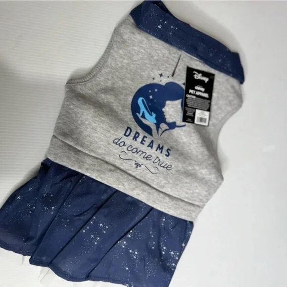 Disney Cinderella "Dreams Come True" Dog & Cat Sweatshirt Dress - Size Medium - Picture 8 of 11